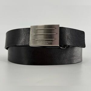 Kenneth Cole New York Black Leather Belt 36